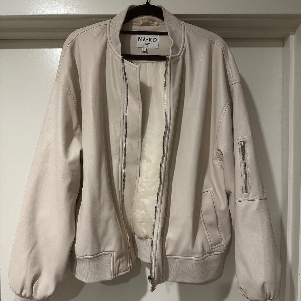 NA-KD pu bomber jacket